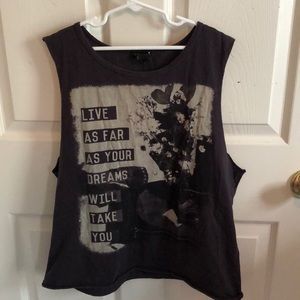 Forever 21 Graphic Muscle Tee